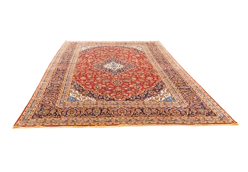 Perserteppich - Keshan 251 x 362 cm - dunkelrot