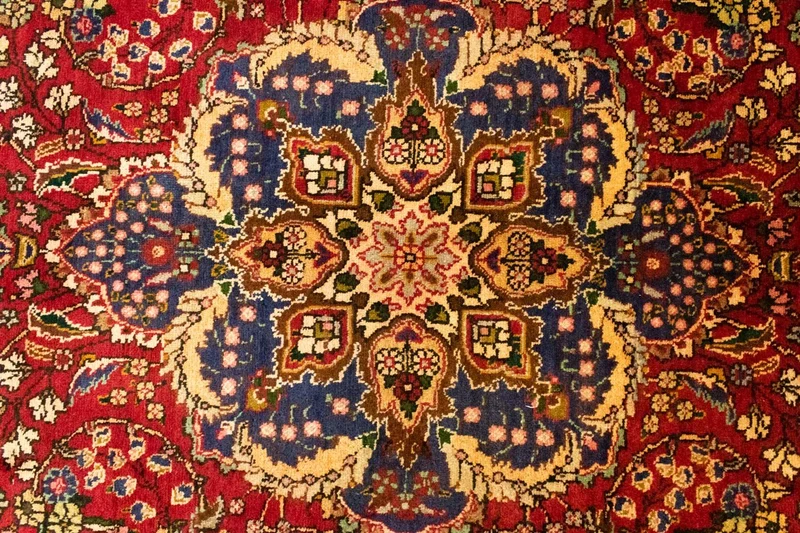 Perserteppich - Täbriz 212 x 302 cm - rot
