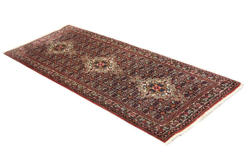Perserteppich - Bidjar 75 x 202 cm - blau