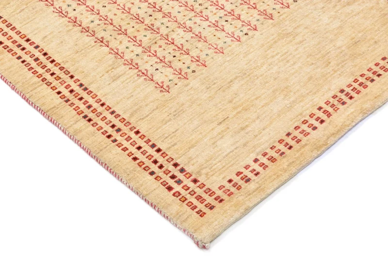 Gabbeh Teppich - Loribaft Perser 81 x 119 cm - natur