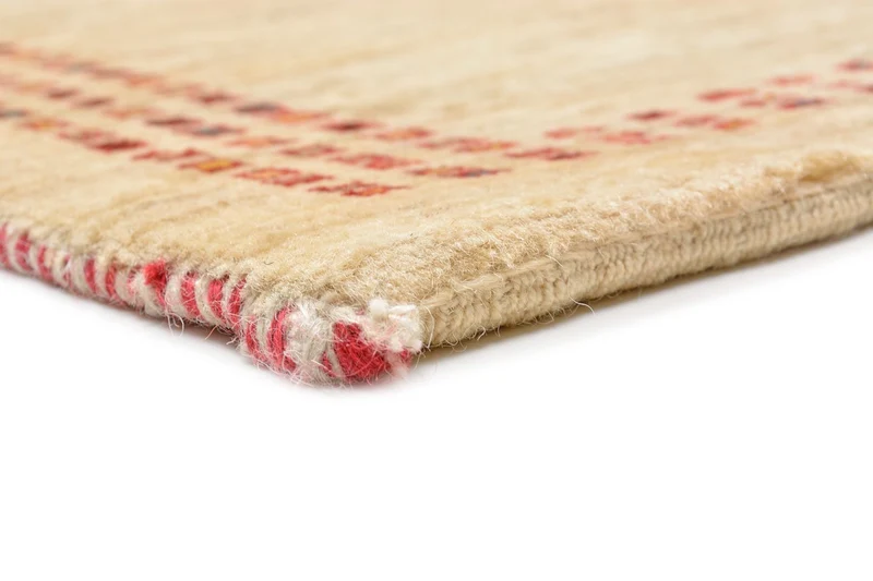 Gabbeh Teppich - Loribaft Perser 81 x 119 cm - natur