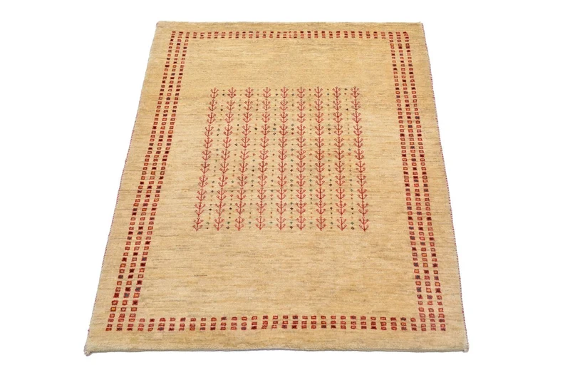 Gabbeh Teppich - Loribaft Perser 81 x 119 cm - natur