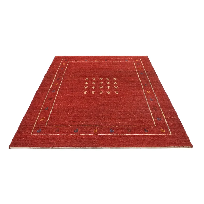 Gabbeh Teppich - Perser 146 x 194 cm - rot