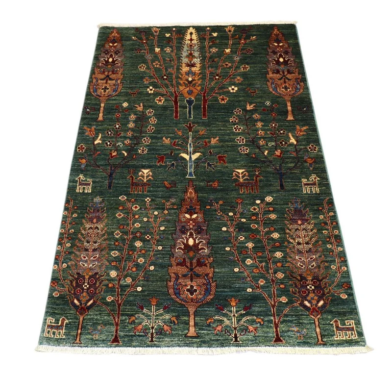 Ziegler Teppich 103 x 159 cm - dunkelgrün