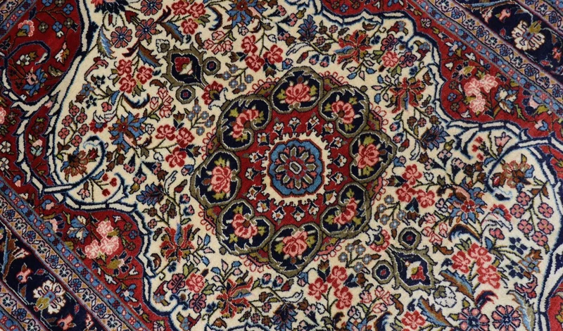 Perserteppich - Bidjar 109 x 155 cm - dunkelblau