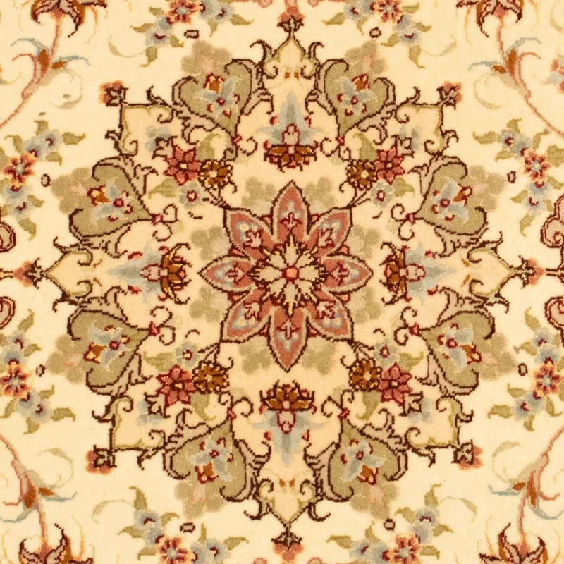 Perserteppich - Täbriz - Royal 100 x 152 cm Teppichbrücke - beige