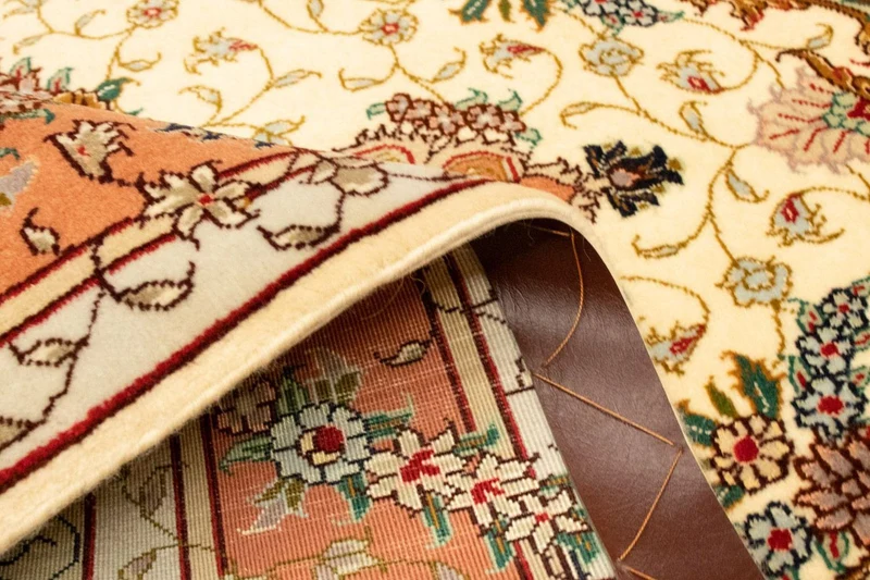 Perserteppich - Täbriz - Royal 101 x 150 cm Teppichbrücke - beige