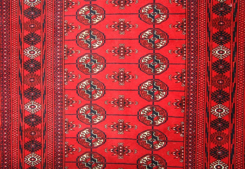 Afghan Teppich - Buchara 96 x 352 cm - rot