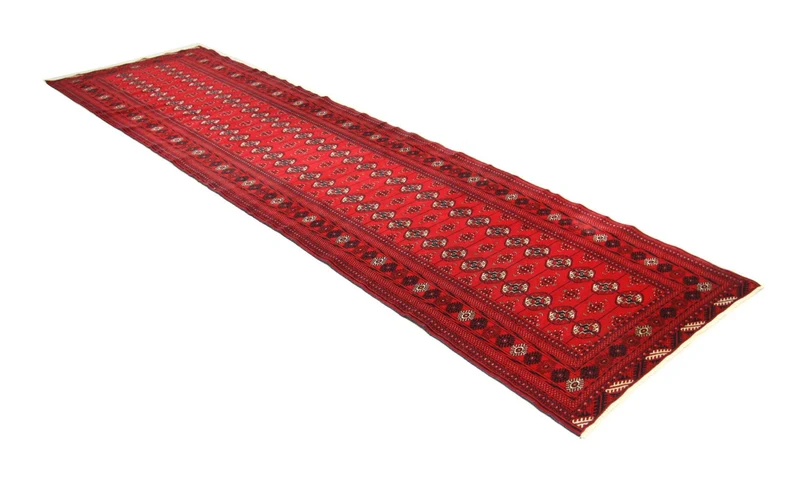Afghan Teppich - Buchara 96 x 352 cm - rot