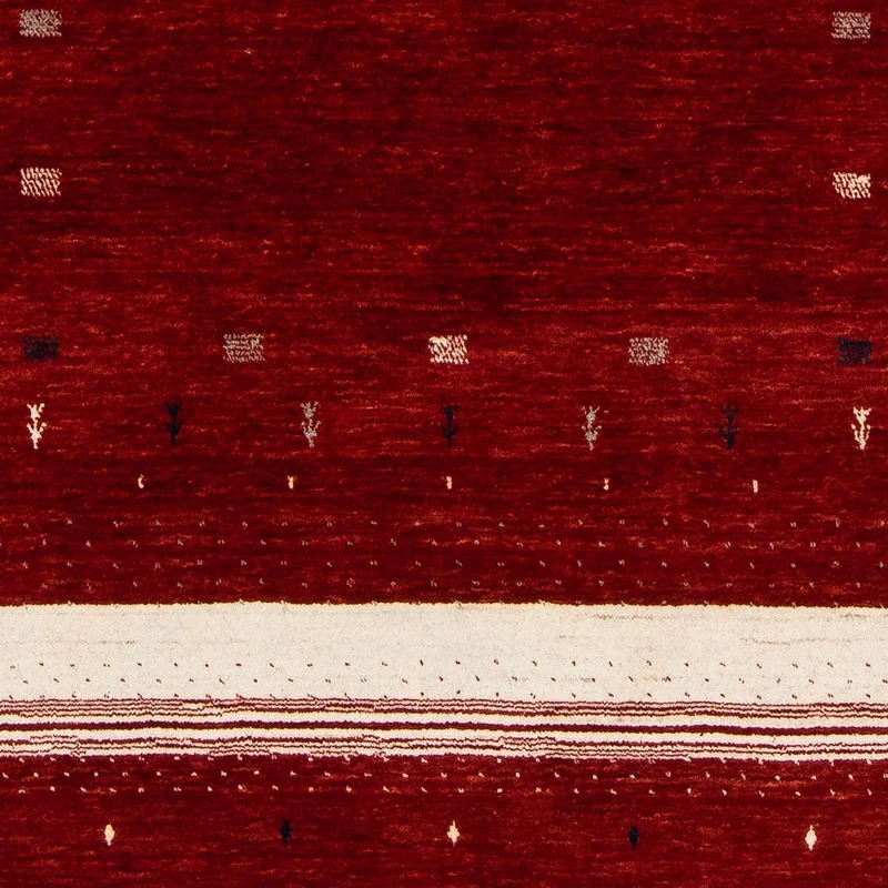 Gabbeh Teppich - Loribaft Indus 140 x 204 cm - rot