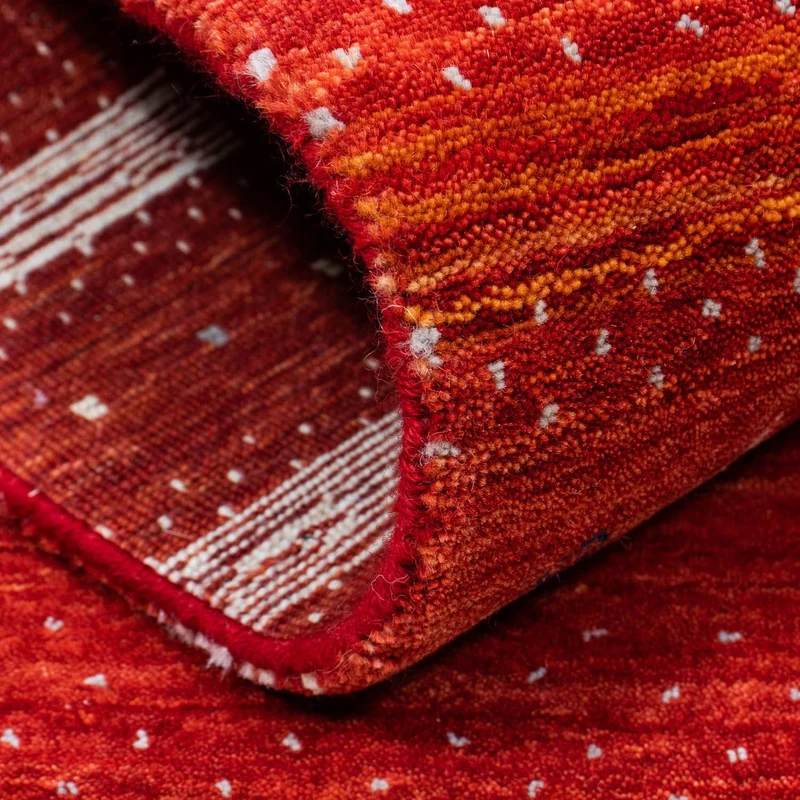 Gabbeh Teppich - Loribaft Indus 140 x 204 cm - rot
