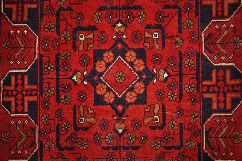 Afghan Teppich - Kunduz 75 x 286 cm - rot