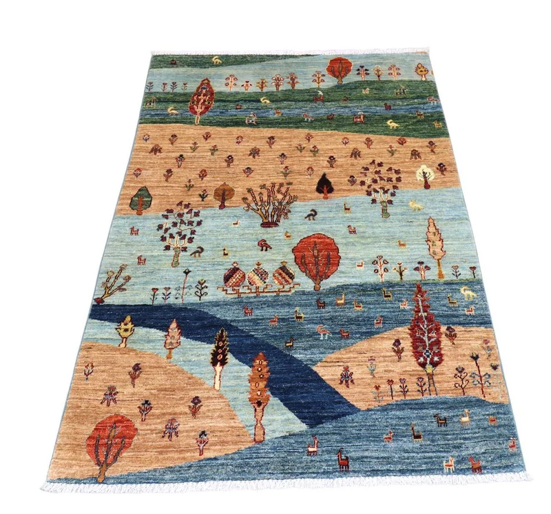 Ziegler Teppich 123 x 176 cm - mehrfarbig