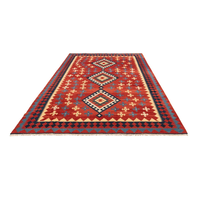 Kelim Teppich - Oriental 204 x 314 cm - rot