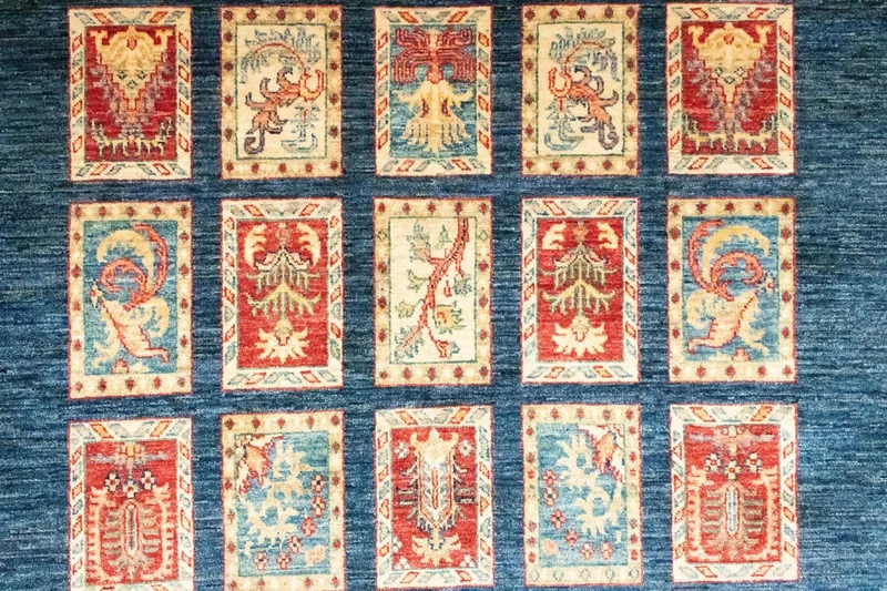 Ziegler teppich - Bachtiari 150 x 206 cm - blau