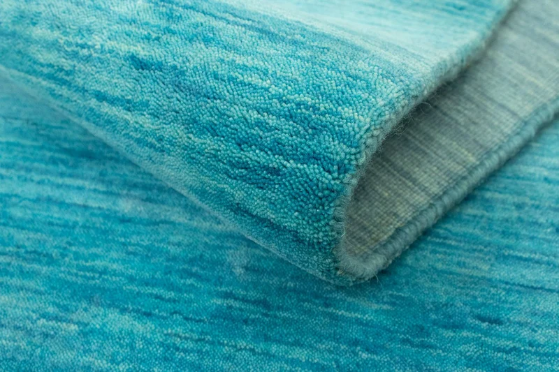 Gabbeh Teppich - Loribaft Softy 300 x 400 cm - türkis