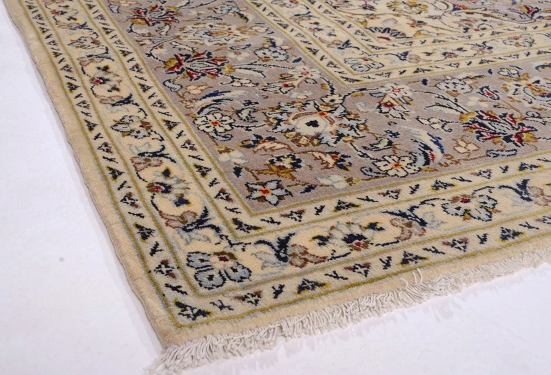 Perserteppich - Keshan 253 x 351 cm - beige