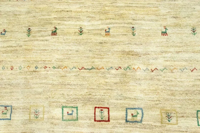Gabbeh Teppich - Perser 199 x 285 cm - beige