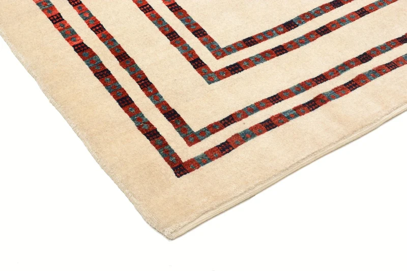 Gabbeh Teppich - Loribaft Perser 127 x 179 cm - beige