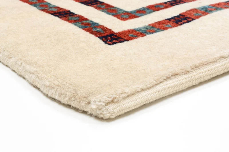 Gabbeh Teppich - Loribaft Perser 127 x 179 cm - beige