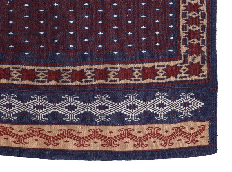 Kelim Teppich - Oriental 135 x 146 cm - blau