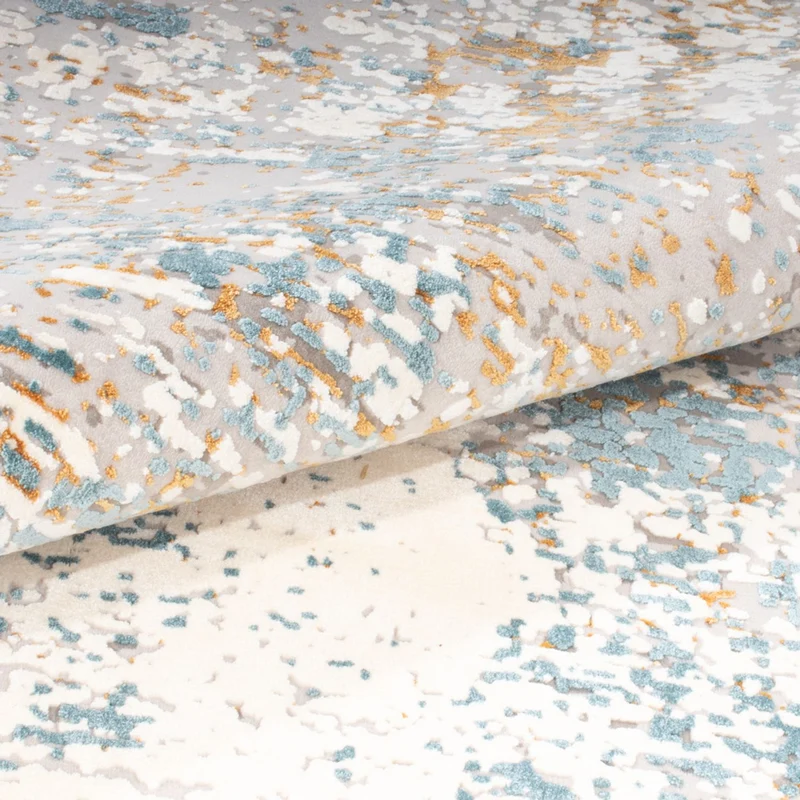 Designer Teppich - 200 x 300 cm - hellblau