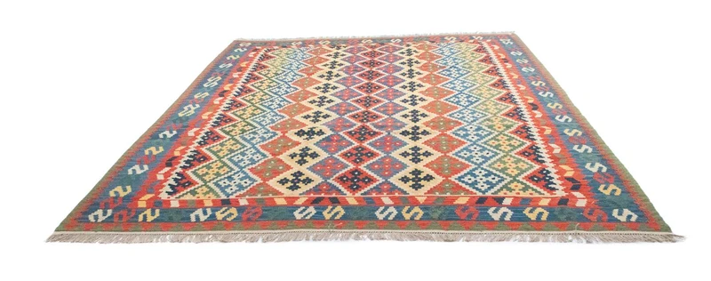 Kelim Teppich - Splash 257 x 330 cm - beige