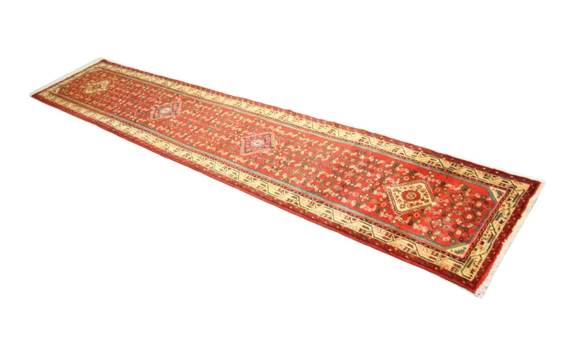 Perserteppich - Nomadic 80 x 367 cm - rot