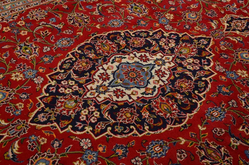 Perserteppich - Keshan 255 x 360 cm - rot