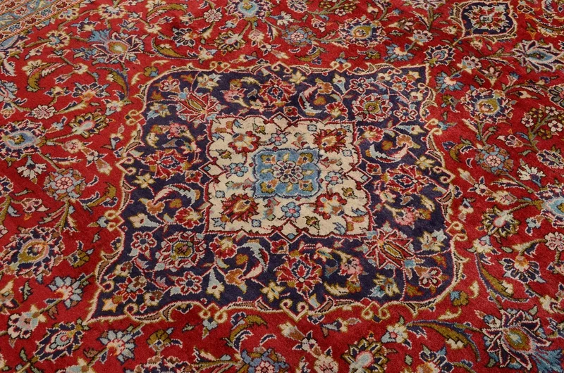 Perserteppich - Keshan 244 x 366 cm - rot