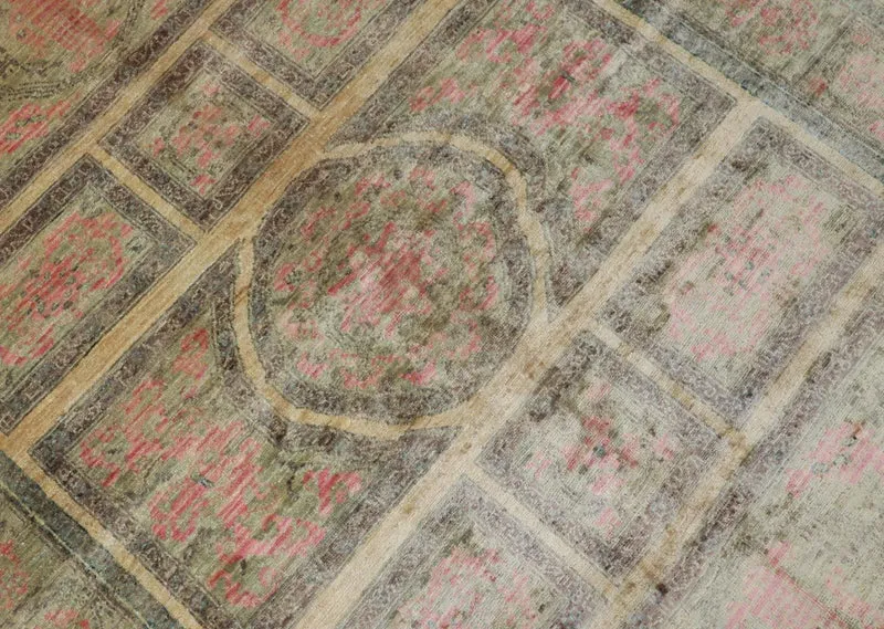 Ziegler Teppich 120 x 220 cm - olivgrün