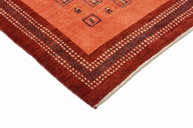 Gabbeh Teppich - Kaschkuli Perser 103 x 149 cm - rot