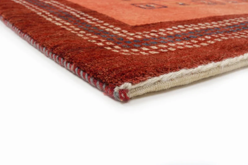 Gabbeh Teppich - Kaschkuli Perser 103 x 149 cm - rot