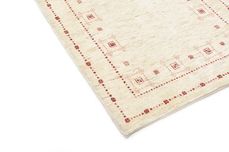 Gabbeh Teppich - Loribaft Perser 82 x 202 cm - natur