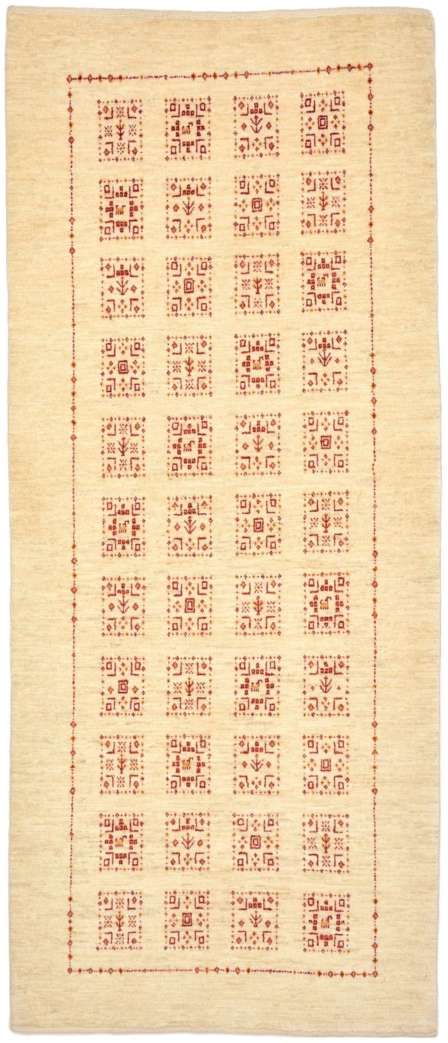 Loribaft Teppich Perser 83x199cm - Orientteppich - natur