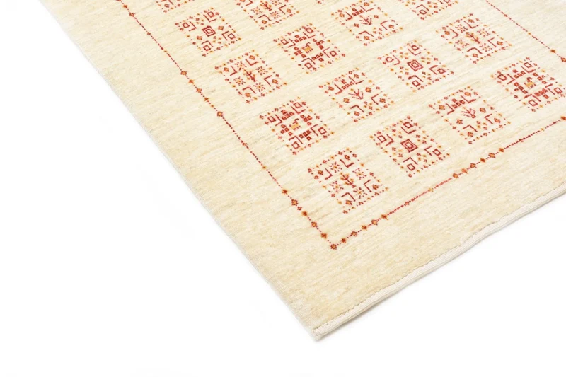 Loribaft Teppich Perser 83x199cm - Orientteppich - natur