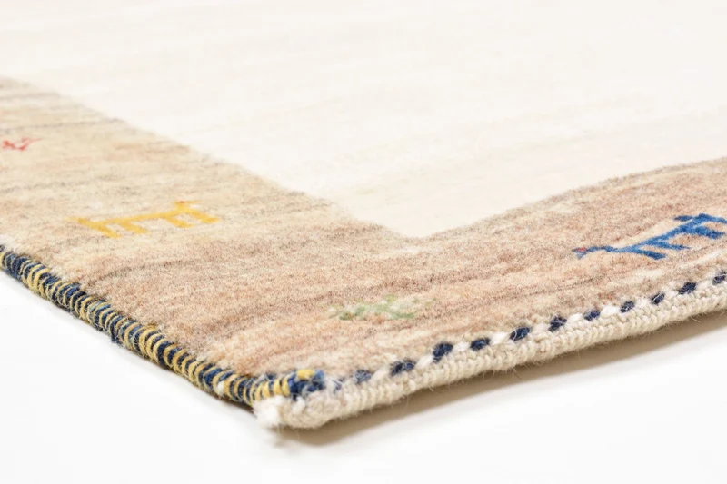 Gabbeh Teppich - Loribaft Perser 87 x 205 cm - sand