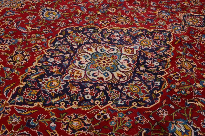 Perserteppich - Keshan 253 x 378 cm - rot