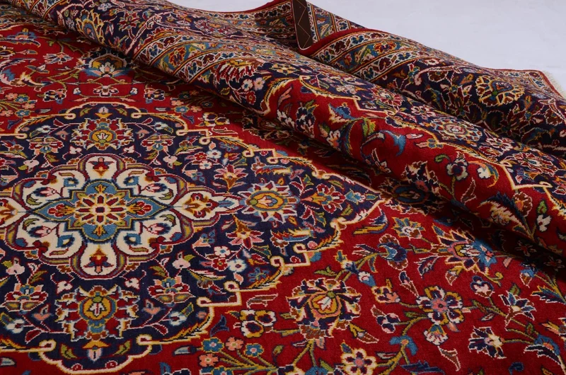 Perserteppich - Keshan 253 x 378 cm - rot