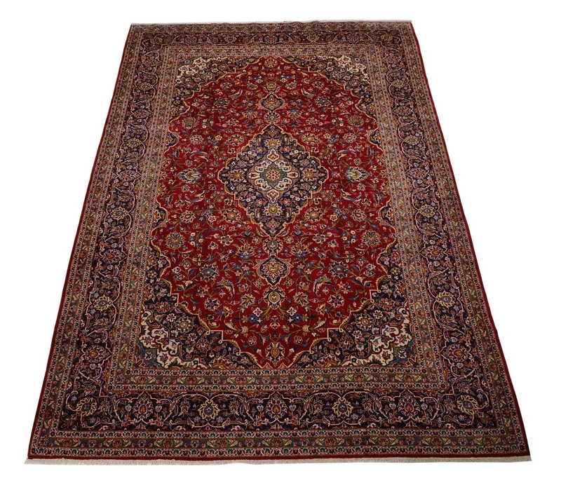Perserteppich - Keshan 253 x 378 cm - rot
