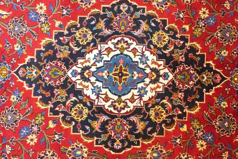 Perserteppich - Keshan 246 x 344 cm - rot