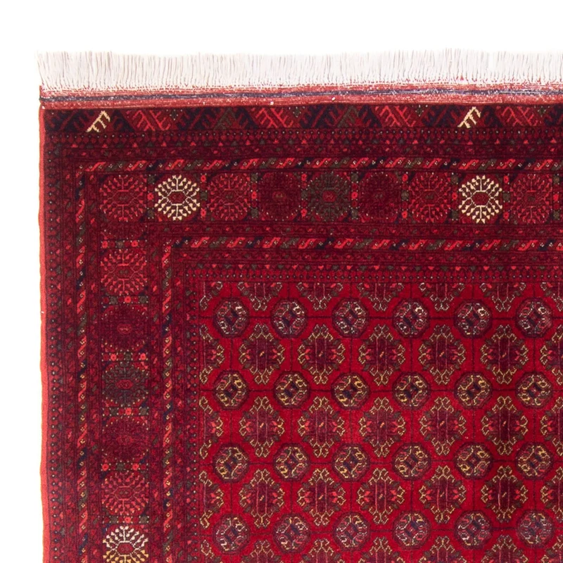 Afghan Teppich - 148 x 193 cm - rot