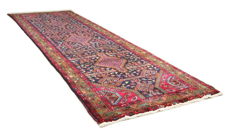 Perserteppich - Nomadic 110 x 336 cm - blau