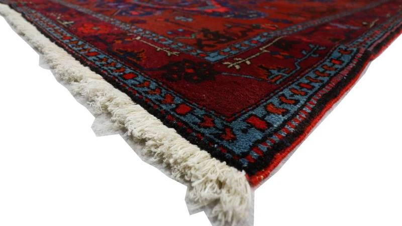 Orientteppich 121 x 207 cm - dunkelrot