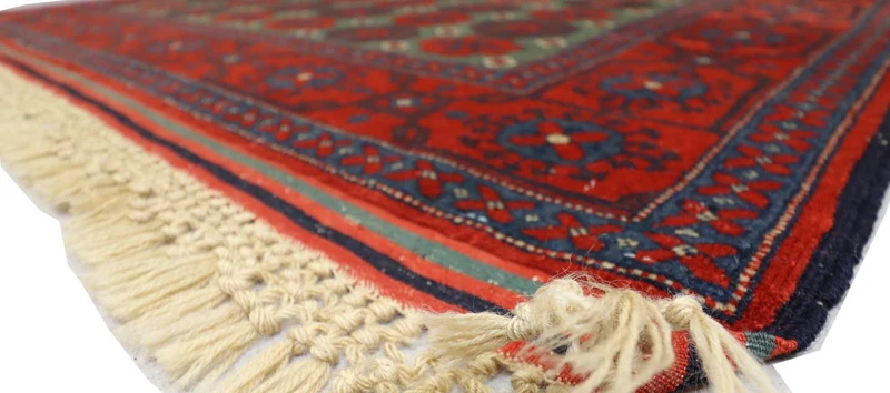 Afghan Teppich 130 x 170 cm - dunkelrot