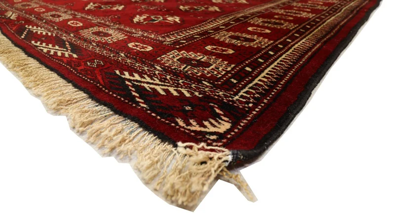 Turkaman Teppich 137 x 182 cm - dunkelrot