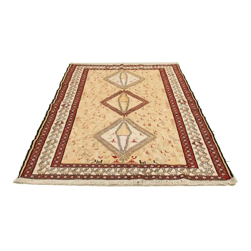 Kelim Teppich - Oriental 126 x 187 cm - beige