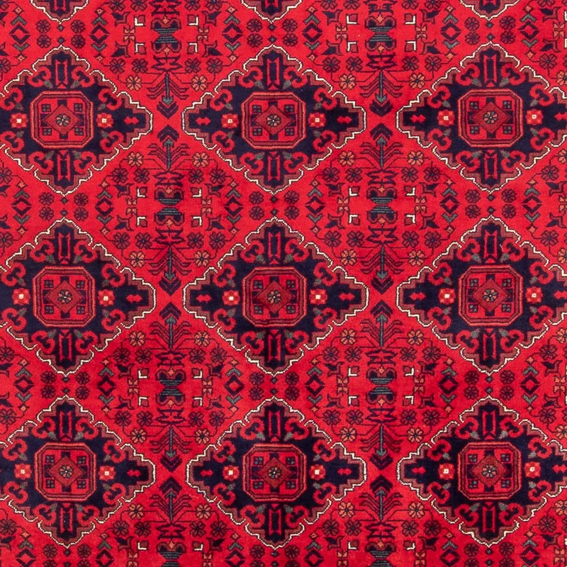Afghan Teppich - 196 x 293 cm - rot