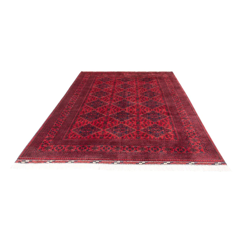 Afghan Teppich - 196 x 293 cm - rot