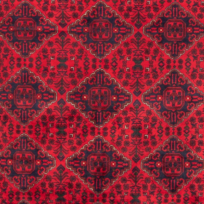 Afghan Teppich - 198 x 285 cm - rot